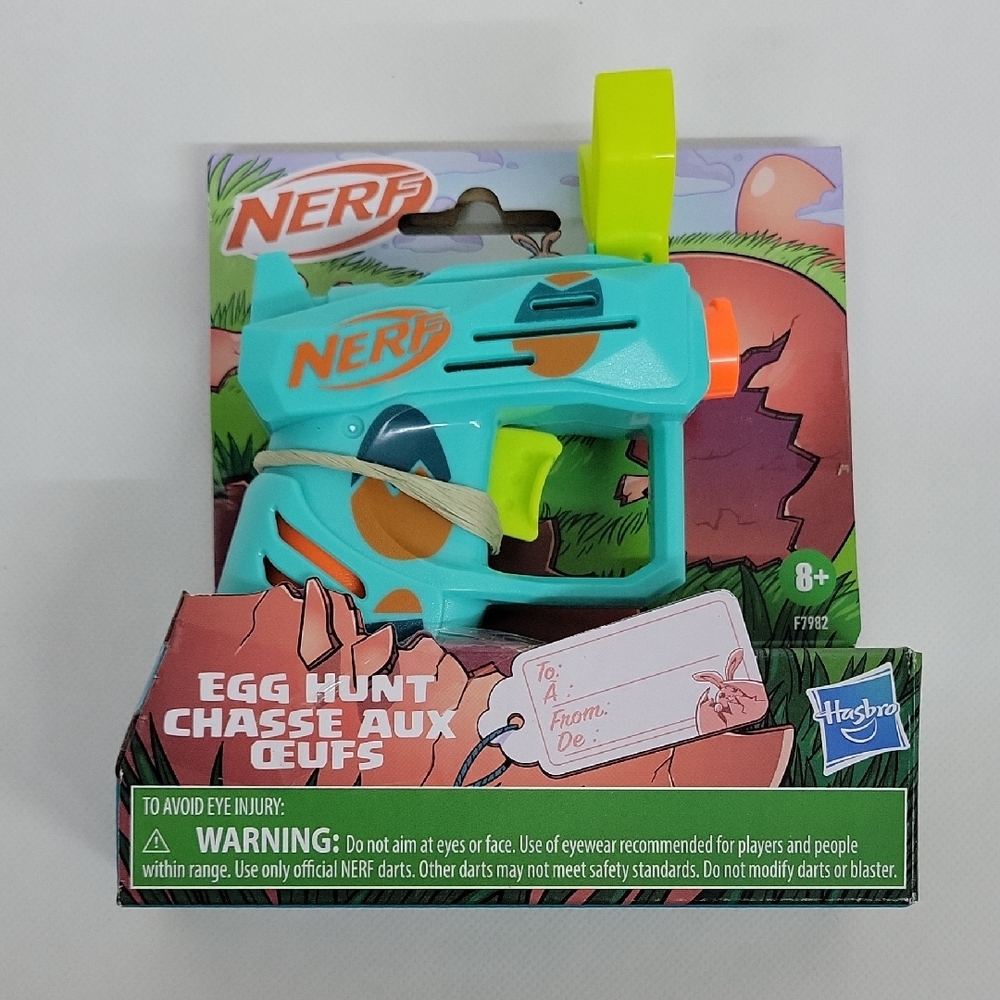 Nerf Egg Hunt Blaster in Blue and Orange